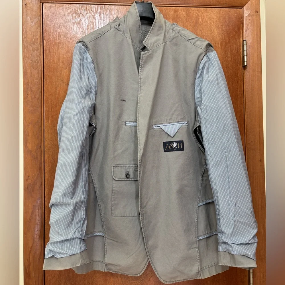 Hart Schaffner Marx Men's Blazer Made in Portugal 100% Cotton Size XXL